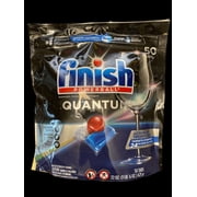 Finish - Quantum - 50ct - Dishwasher Detergent - Powerball - Ultimate Clean & Shine - Dishwashing Tablets - Dish Tabs- Finish Powerball Quantum Dishwasher Detergent Tabs, 50-count