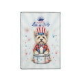 thumbnail image 2 of Happy 4th of July Patriotic Cairn Terrier Marching Band Uniform Balloons Fireworks Travel Passport Wallet Cairns Dog Lover PU Leather Passport Holder Cover - 13009, 2 of 5
