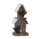 thumbnail image 3 of Estatuilla de casa de nieve navideña, casas de pueblo de vacaciones, decoración de jardín, casa de madera navideña para cafetería, baño, sala de estar estilo B BLESIY Casa de Navidad, 3 of 8