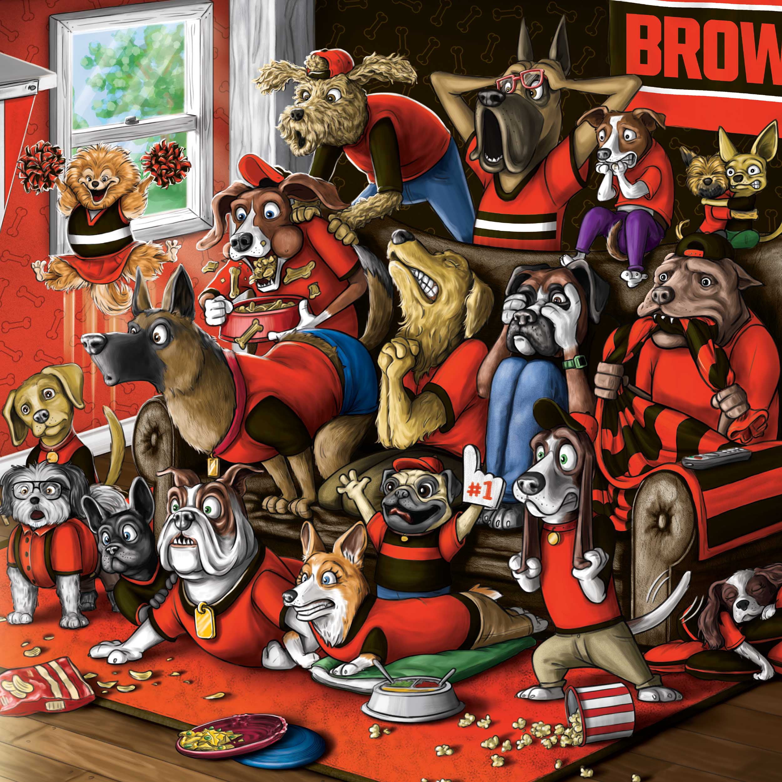YouTheFan NFL Cleveland Browns Purebred Fans Wall Art