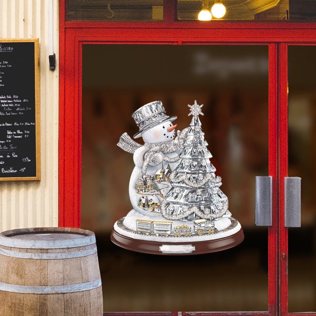 Adhesivo de Navidad 3D para ventana de casapuerta de cristal decorativapapel tapiz (04) Wdftyju Libre de BPA