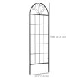 thumbnail image 3 of Outsunny Metal Garden Trellis Pack of 2 for Climbing Plants, Black, 3 of 10