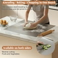 thumbnail image 3 of Qunbio 19.7" x 15.8" Stainless Steel Cutting Boards for Kitchen, Chopping Boards with Lip, Pastry Board for Countertop Cutting Meats Fruits, Easy To Clean, 3 of 9