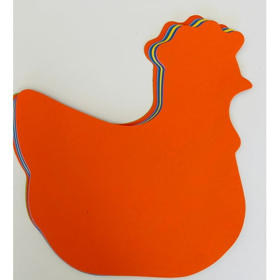 SHAPES ETC. Hen Assorted Color Super Cut-Outs- 8” x 10”