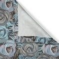 thumbnail image 6 of Ambesonne Garden Art Valance & Curtain, Botanical Roses Bouquet, 55"x30", Cadet Blue Pale Pink, 6 of 6