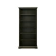 thumbnail image 6 of Traditional Wood Open Bookcase Office Shelving Storage Cabinet Dark Brown, 6 of 9