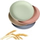 thumbnail image 1 of Platos de cena reutilizables, hechos de paja de trigo, no tóxicos, saludables para niños y adultos, aptos para microondas y lavavajillas, estilo que ahorra espacio, livianos e irrompibles (paquete de, 1 of 7