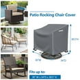 thumbnail image 2 of STARTWO Heavy Duty Swivel Chairs Cover Waterproof High-Quality Rotating Chair Protector,Gray, 2 of 7