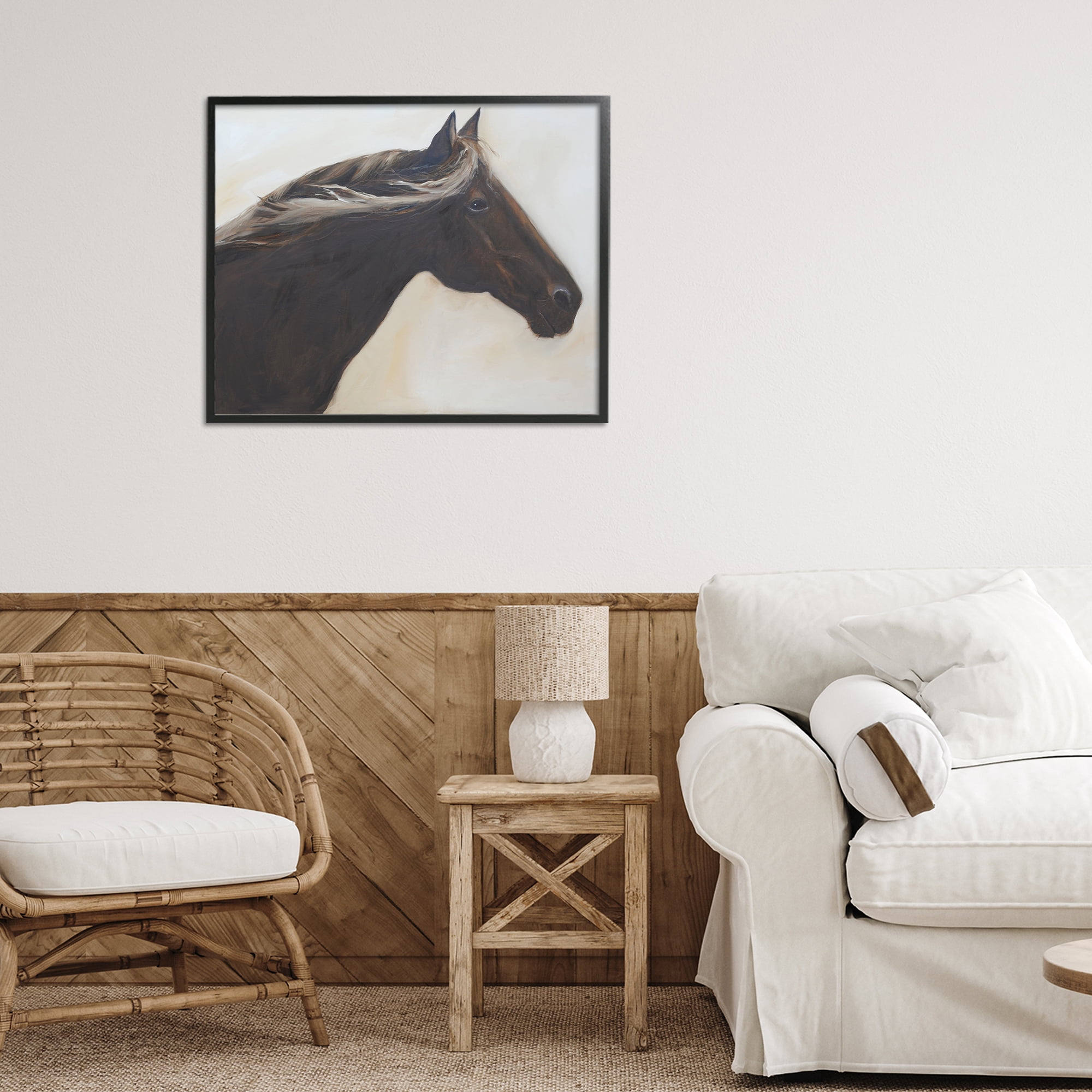 Stupell Industries The Mare In Profile Black Framed Giclee Art, design by Jadei Graphics