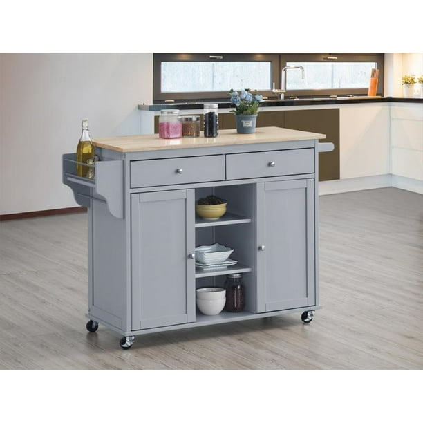 Hodedah Kitchen Island With Spice Rack Towel Drawer Gray Beech Top Com Hodedah Kitchen Island With Spice Rack, Hodedah Kitchen Island With Spice Rack Towel Drawer Beech