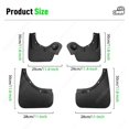 thumbnail image 2 of unique For Renault Duster 2010 - 2015 2011 2012 2013 2014 Fender Mudguard Mud Flaps Guard Splash Flap Mudguards Car Accessories, 2 of 5