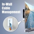 thumbnail image 2 of Brush Wall Plate Bracket, Cable Pass Through Insert Single Gang Decorator Wall Cover for Cables, 2 of 8