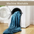 thumbnail image 6 of Towallmark Electric Heated Blanket Throw, 62" x 84" Super Cozy Soft Flannel Heated Throw with 4 Fast Heating Levels & 4 Hours Auto Off, Machine Washable, Home Office Use, Teal, 6 of 7