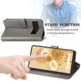 thumbnail image 3 of Allytech PU Leather Case for Google Pixel 6 2021 Wallet Cover with Kickstand, Folio Flip Wristlet Shockproof ID Credit Card Slots Holder Magnetic Snap Emboosed Case for Pixel 6 5G 6.4", Gray, 3 of 5