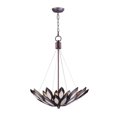 thumbnail image 1 of Maxim 26314ICBRB Lotus 6-Light Pendant, Burnished Bronze, 1 of 1