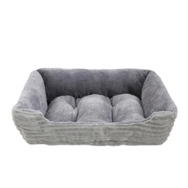 Square Dog Beds Puppy Soft Plush Sofa Bed Pet Accessories Large Dog Kennel Mat Pet Cat Dog Bed Sleep Cushion ShopWise Round