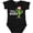 AB-Black, variant on Feliz Navidad Christmas Cactus in Santa Hat Boys or Girls Baby Bodysuit