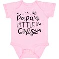 thumbnail image 3 of Inktastic Papa's Little Girl with Hearts Flower and Butterfly Girls Baby Bodysuit, 3 of 5