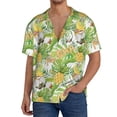thumbnail image 3 of Sigee Gnome and Pineapple Print Men's Shirts Casual Button Down Short Sleeve Summer Beach Shirt Hawaiian Vacation Shirts Tee Shirt-3X-Large, 3 of 7