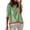 Green, variant on Women's Striped Long Sleeve Sweater Lightweight Cotton Crew Neck Casual Pullover Blue L