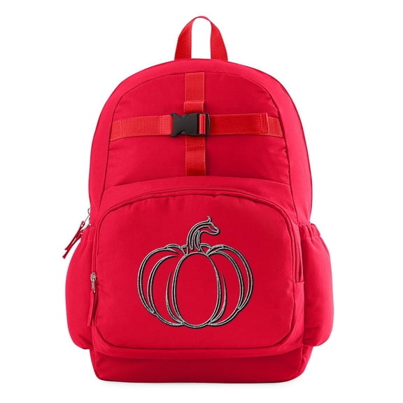 CafePress - Glittery Pumpkin - Cute School Travel Backpack