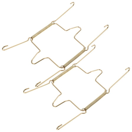 FELTECHELECTR 2pcs Plate Display Hangers Hooks For Hanging Plates Strong Load Bearing For Home And Collectible Dish Storage