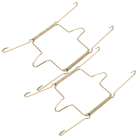 FELTECHELECTR 2pcs Plate Display Hangers Hooks For Hanging Plates Strong Load Bearing For Home And Collectible Dish Storage