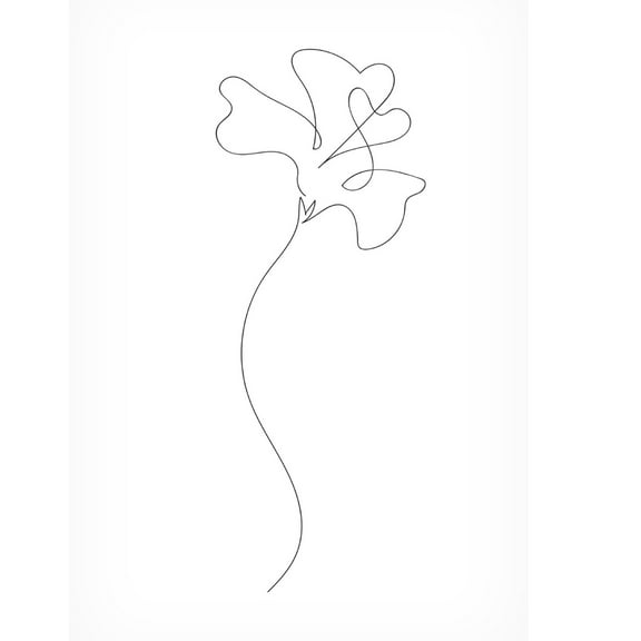 Canvas Wall Art - Pictufy Studio Ii 'Flower' Wall Art for Living Room, Bedroom, or Office Décor by Trademark Fine Art - 12 x 19 Inches