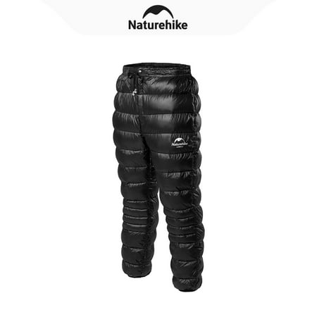 Naturehike, Thermal Duck Down Pants, Breathable Underwear for Men&Women, Outdoor Cold Proof Pants, Lightweight Winter sports down trousers，Elastic waistband，Windproof &Water Repellent.