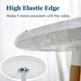 thumbnail image 5 of Vinyl Round Fitted Table Protector - Clear Waterproof Elasticated Tablecloth Edge Ensures Snug Fit Fits a Round Table 36-44 inch, 5 of 7