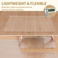 thumbnail image 3 of BesWin Office Chair Mat for Hard Floors, 48" x 32" Interlocking Hard Material Computer Chair Mat, Transparent Desk Chair Mat for Wood & Tile Floors, Heavy Duty Floor Protector for Office & Home, 3 of 7