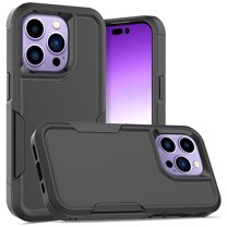 iPhone 14 Pro Case, Allytech Military Grade Protective Anit-Scratch Shockproof Drop Proof Bumper Defender Back Cover Case for Apple iPhone 14 Pro 6.1" - Black