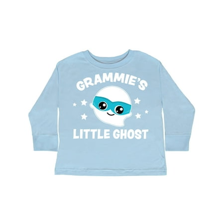 

Inktastic Cute Grammie s Little Ghost with Stars Gift Toddler Boy or Toddler Girl Long Sleeve T-Shirt