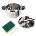 thumbnail image 2 of Autocuiseur en Acier Inoxydable, Marmite Électrique, Casserole à Double Poignée pour la Mise en Conserve, Autocuiseur Multiple avec Conception d'Aération pour Ragoût, 2 of 7