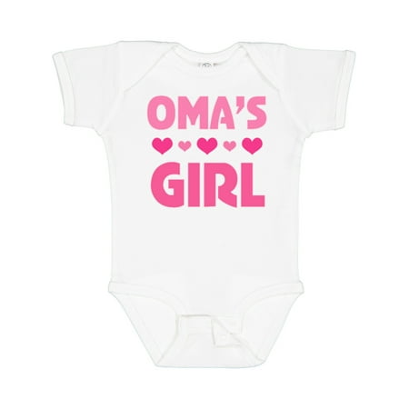 

Inktastic Oma s Girl Heart Gift Baby Girl Bodysuit