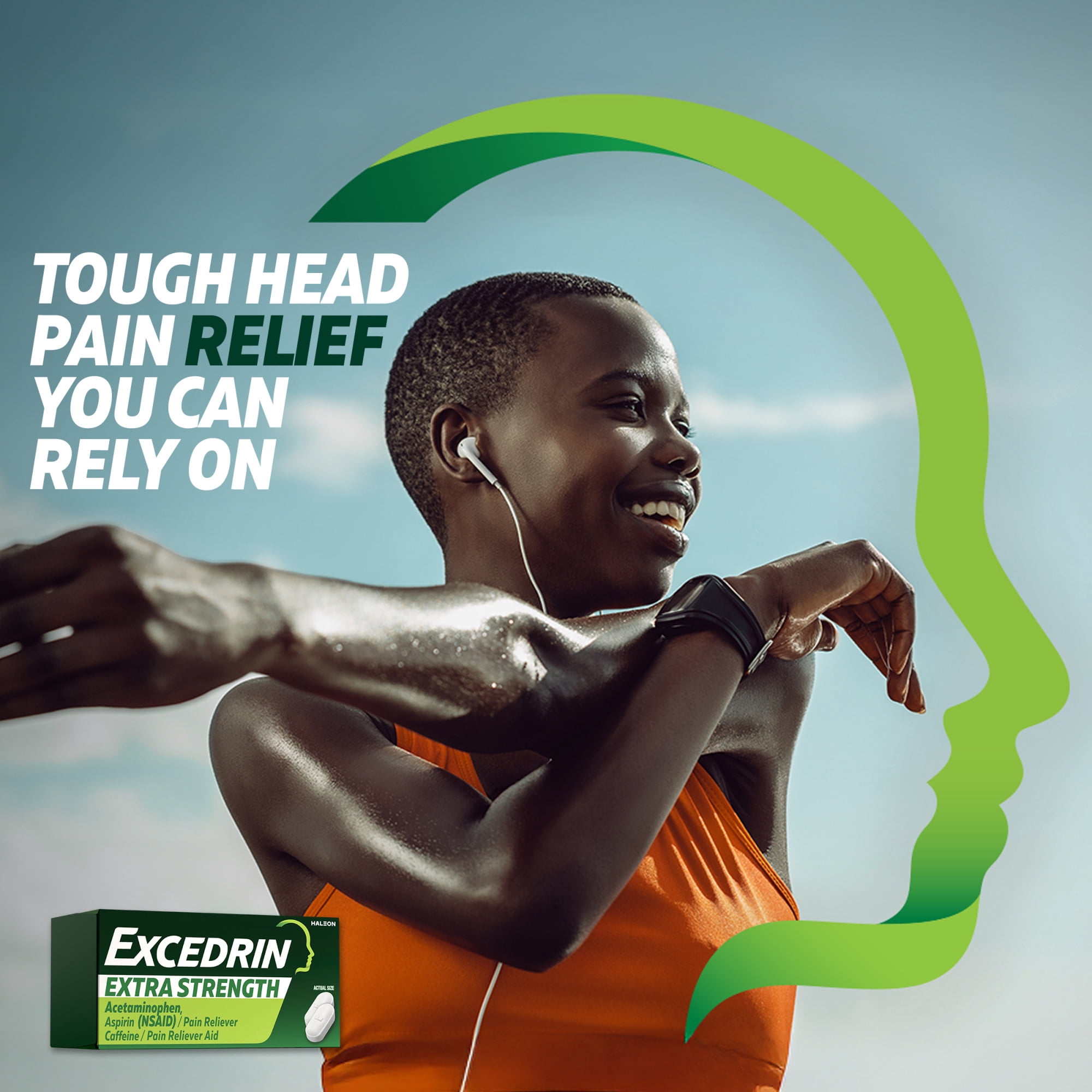 Excedrin Extra Strength Caplets for Headache Pain Relief, Acetaminophen 250Mg, Aspirin 250Mg, Caffeine 65Mg, Pain Reliever, 24 Count