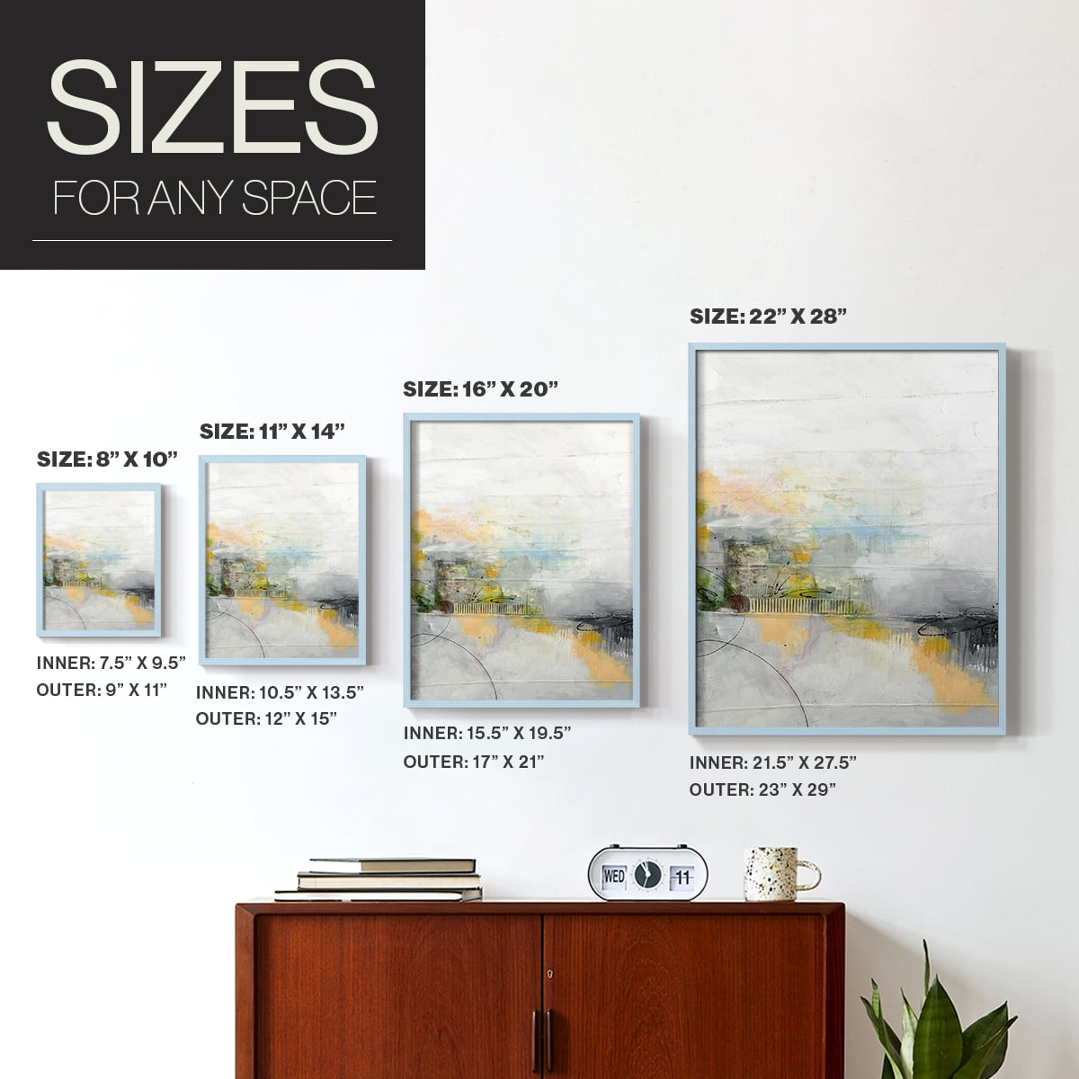 A Place of my Own in Paper Solid Wood 8 x 10 Framed Print
