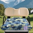 thumbnail image 2 of Uorisanigo Golf Cart Seat Covers Summer Coconut Tree Print Golf Cart Seat Towel for 2-Person Seats for EZGO Yamaha Club Car 4 Pockets Seat Blanket, All-Weather Protection, 2 of 7