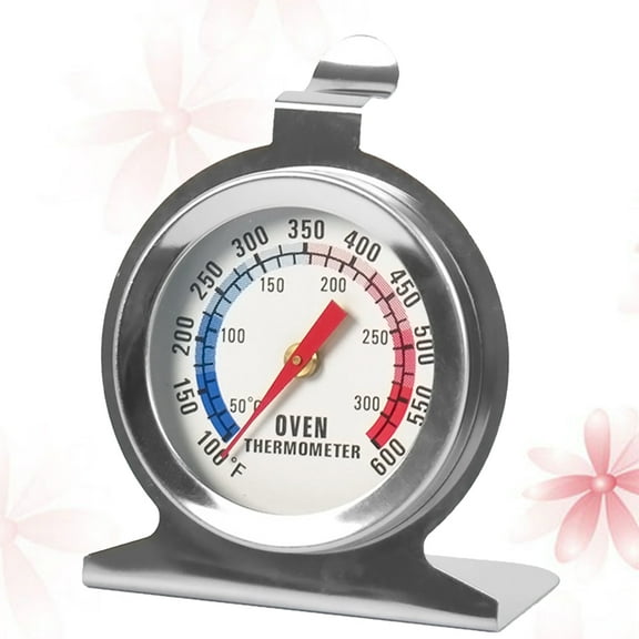 EXHUMKY Compact Stainless Steel Bbq Thermometer for Indoor Oven Use Easy to Install and Carry
