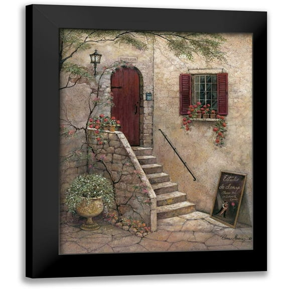 Manning, Ruane 12x14 Black Modern Framed Museum Art Print Titled - Estudio de Danza