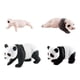 thumbnail image 2 of Figuras de animales de ciclo , juguete de 4 de animales Panda, juego , figuritas de animales realistas, modelos de ciclo de estilo B, 2 of 8
