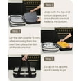 thumbnail image 3 of Nestamor Premium Insulated Casserole Carrier with Heat-Resistant Mat for Hot or Cold Food – Fits 9”x13” or 11”x15” Baking Dishes, Lasagna Holder for Potlucks, Parties, Picnics, and Cookouts [Neutral, 3 of 5