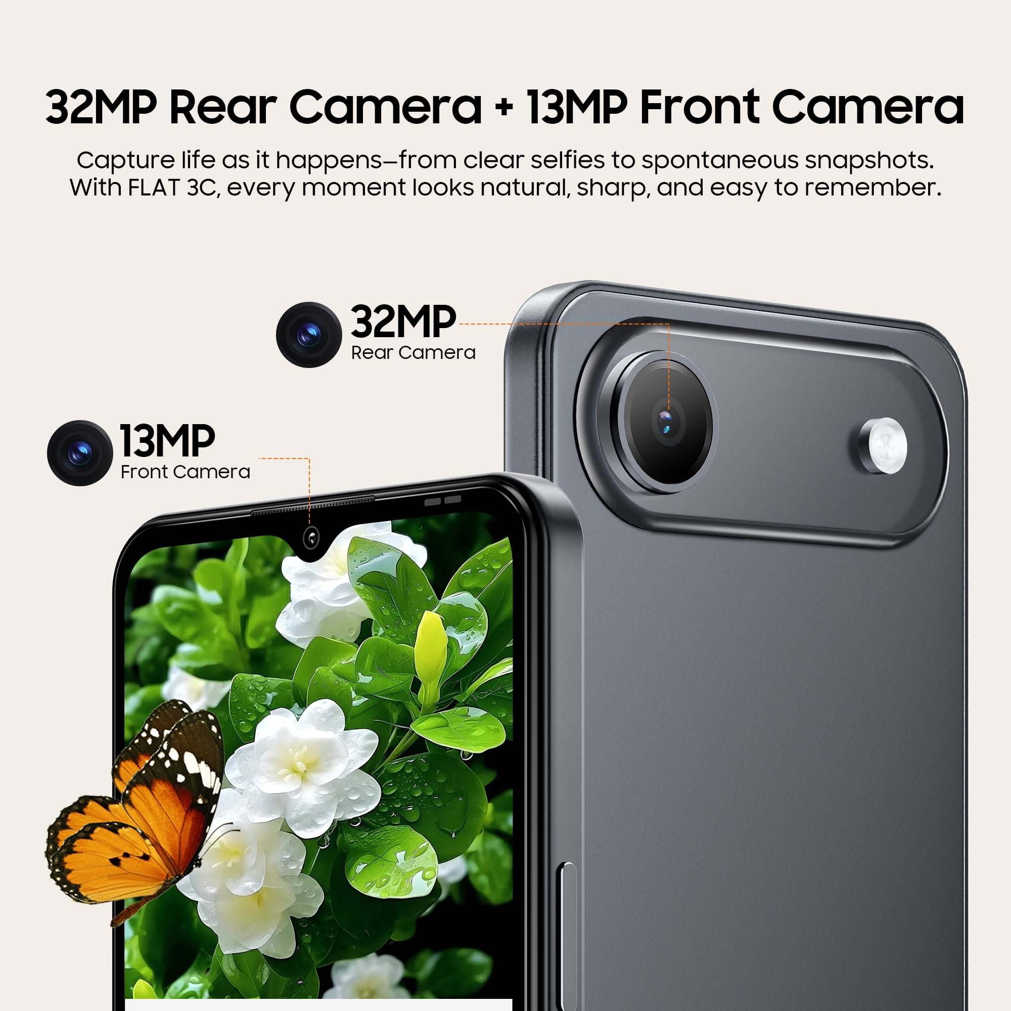 OSCAL Android Phones Unlocked for T-Mobile, Flat 2 Android 15