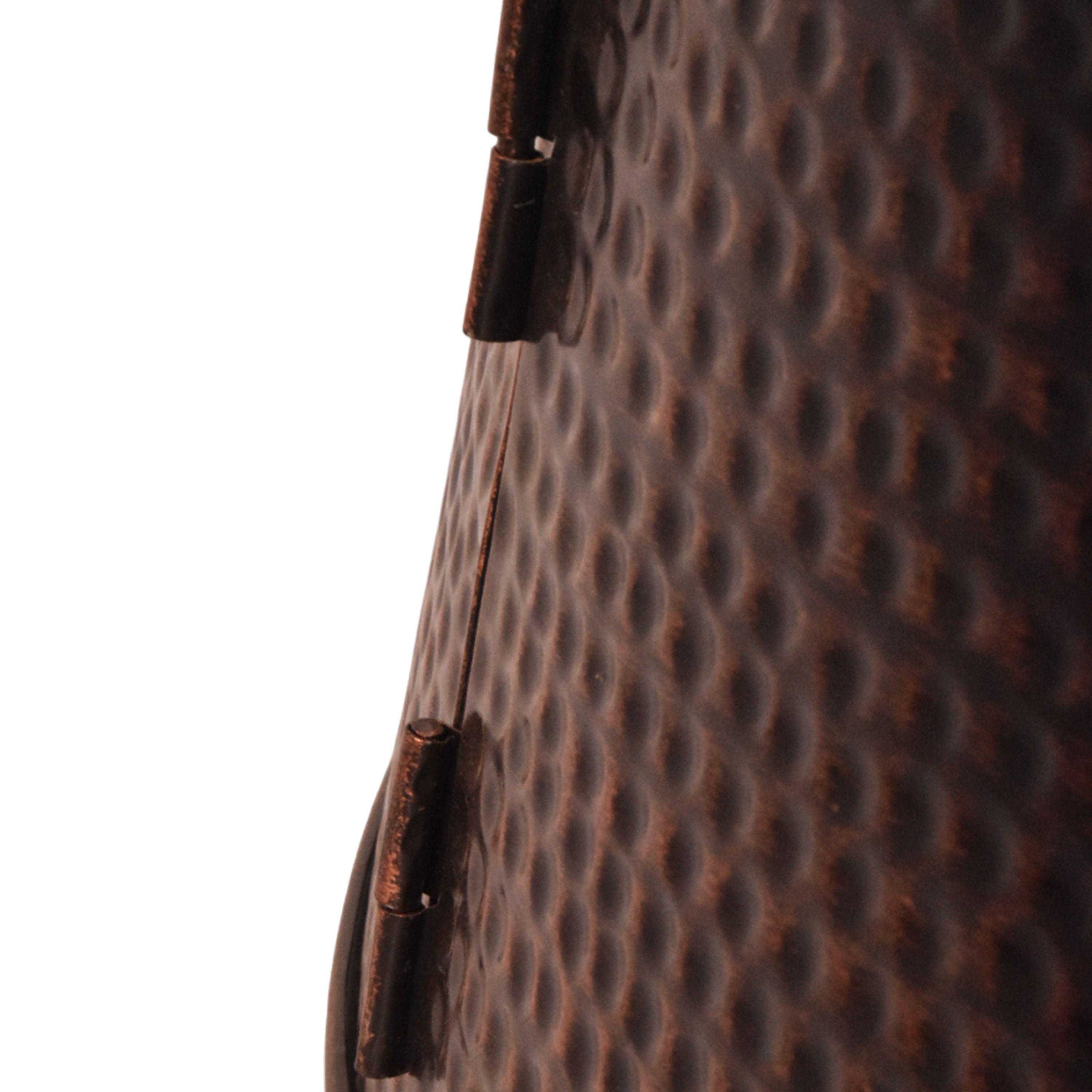 Collier de sapin en métal Holiday Time, finition marron brossé, décoration de Noël, 27 pouces 27-inch cache-pied de sapin metallique