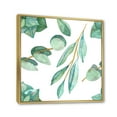 thumbnail image 4 of Young Eucalyptus Branches and Leaves III 16 in x 16 in Framed Painting Canvas Art Print, by Designart, 4 of 5