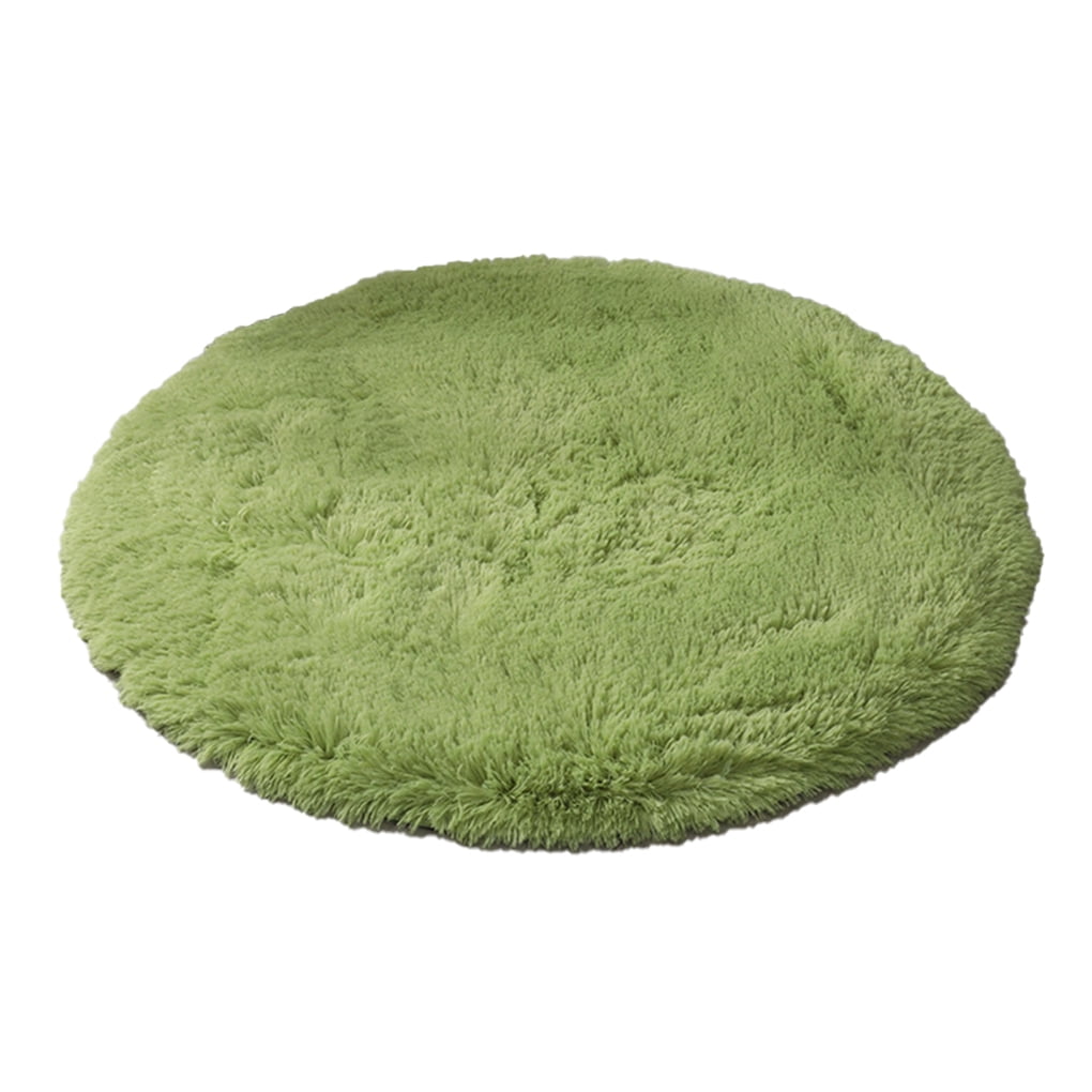 TureClos Bedroom Bedside Mat Round Shaped Mats Cute Washable Rug
