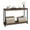 Dark Walnut, variant on Ourlova Wood Console Table With Storage, 39.5 Inch Sofa Table With Shelf 2-Tier Narrow Entryway Table Thin Sofa Table, Side Table, Display Table for Hallway, Behind The Couch