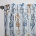 thumbnail image 3 of DESIGN ART Designart 'Sea horse couple in deep sea' Coastal Curtain Single Panel 52 in. wide x 90 in. high - 1 Panel 90 Inches, 3 of 5