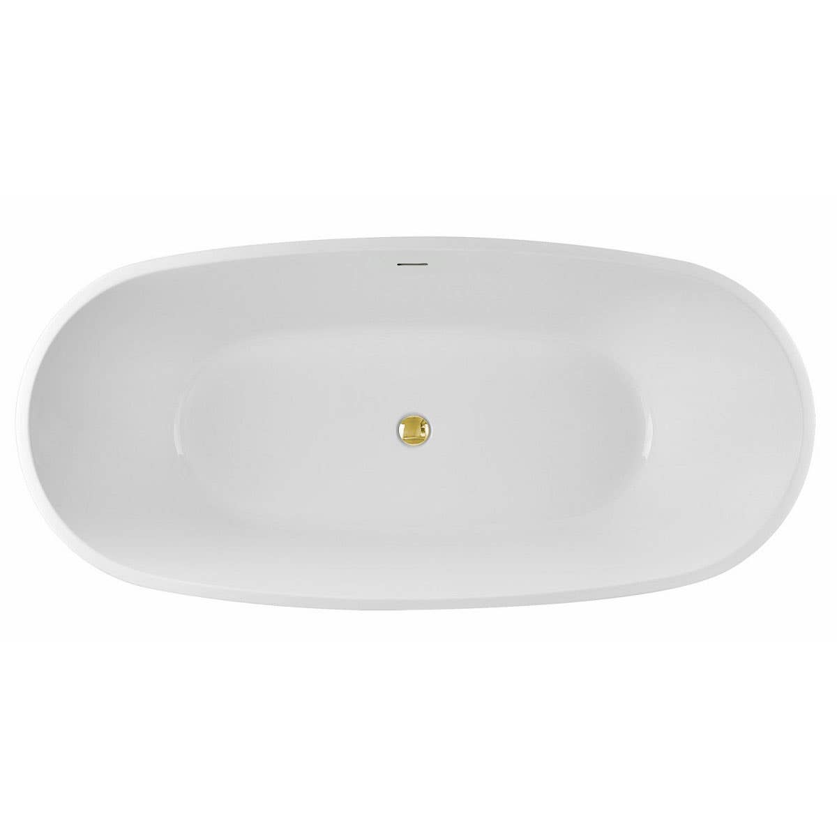 Zoey 67 Inch Acrylic Double Ended Freestanding Tub No Faucet