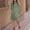 Green#1, variant on Womens Solid Color Sleeveless 2 Piece Outfits 2025 Oversized Summer Shirts Shorts Set Casual Beach Ribbed Short Sleeve Matching Set(Light Blue#2,M)